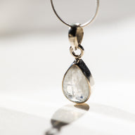 Faceted Teardrop Gem Necklace