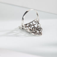 Fancy Curl Sterling Ring