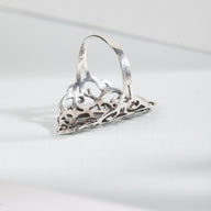 Fancy Curl Sterling Ring