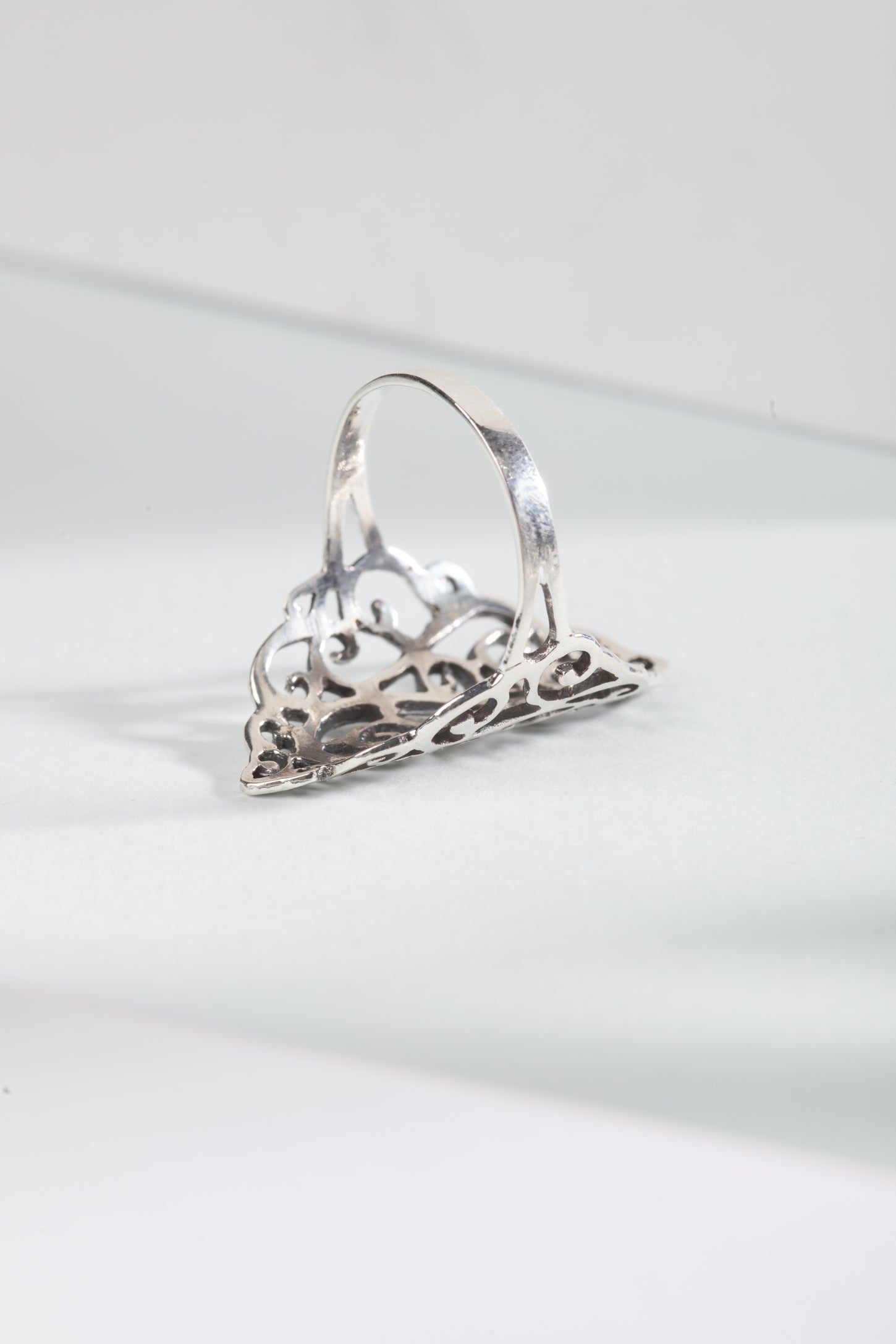 Fancy Curl Sterling Ring