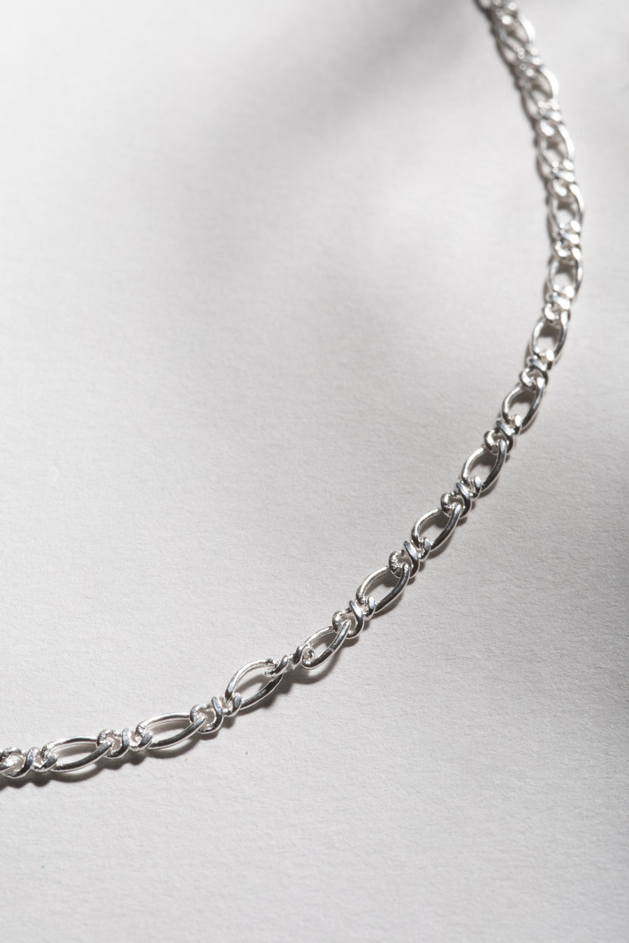 Figaro Chain Sterling Silver Necklace