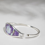 Floral Inlay Alpaca Bracelet