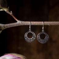 Flower Bouquet Sterling Earrings