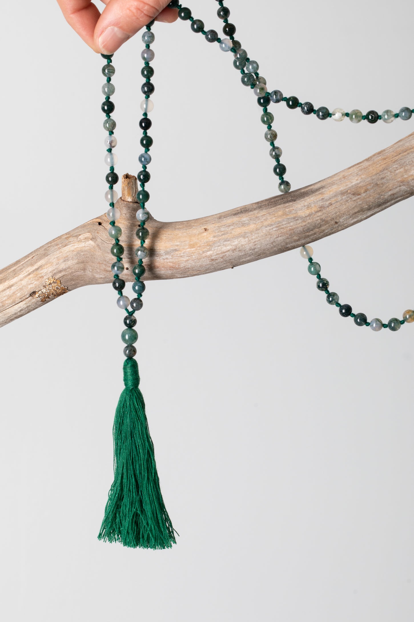 Knotted bead hotsell necklace