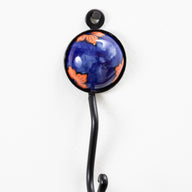 Hand Painted Round Ceramic Tile Hook