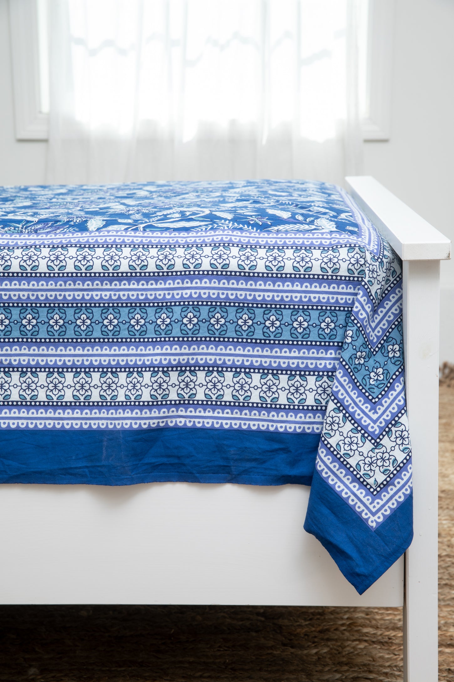 Tapestry blue and white on sale