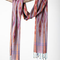 Ikat Patterned Lightweight Scarf