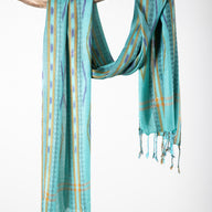 Ikat Patterned Lightweight Scarf