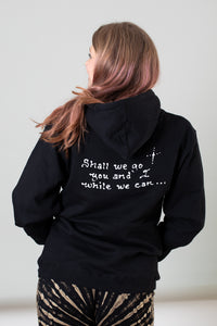Sophie is wearing a size M Jerry Moon Hoodie