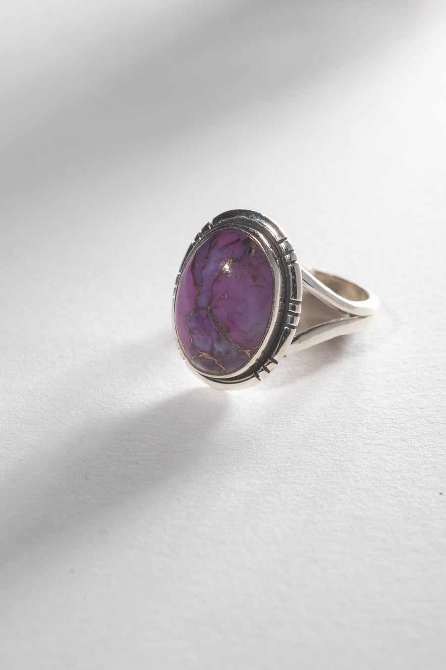 Kali Purple Copper Turquoise Ring