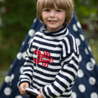 Striped Kids' Lobster Alpaca Sweater
