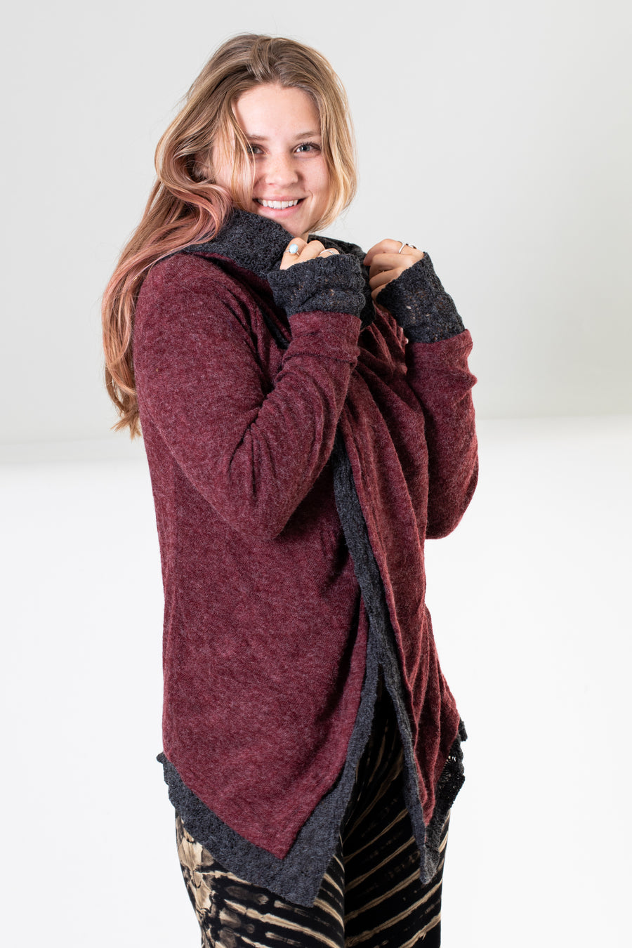 Lace Trim Linden Sweater