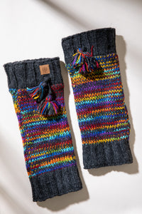 Larkya Wool Tasseled Leg Warmers