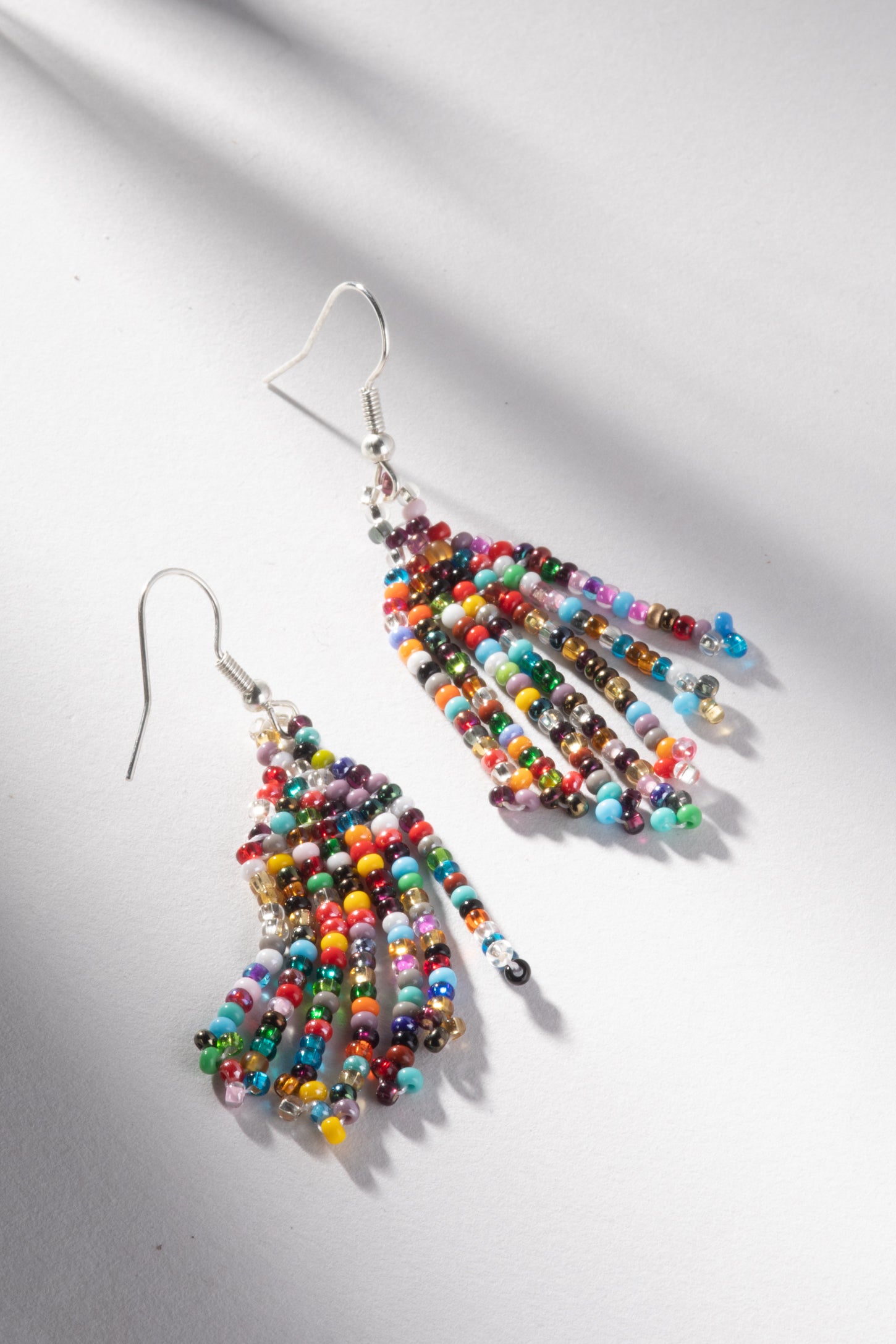 Lucia Tz'utujil Beaded Dangle Earrings