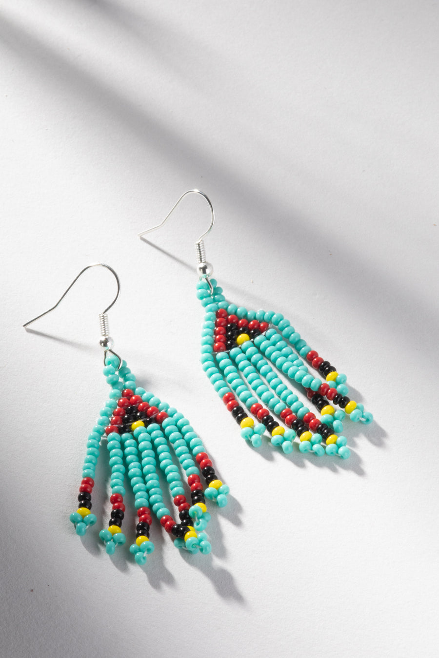 Lucia Tz'utujil Beaded Dangle Earrings