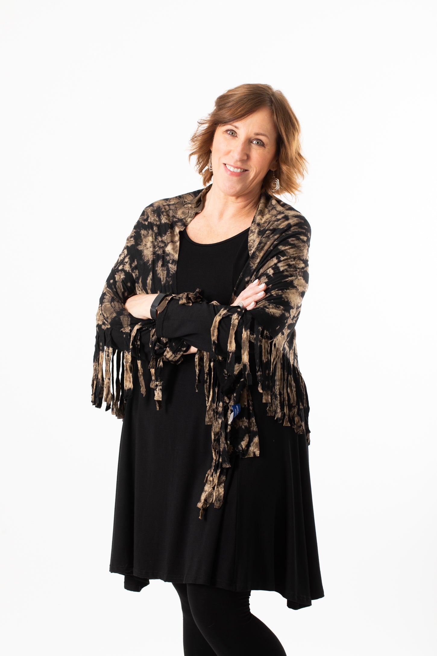 Magic Mudmee Tie Dye Fringe Shawl