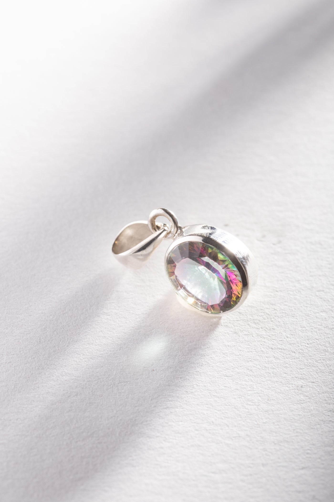 Mani Oval Mystic Topaz Pendant