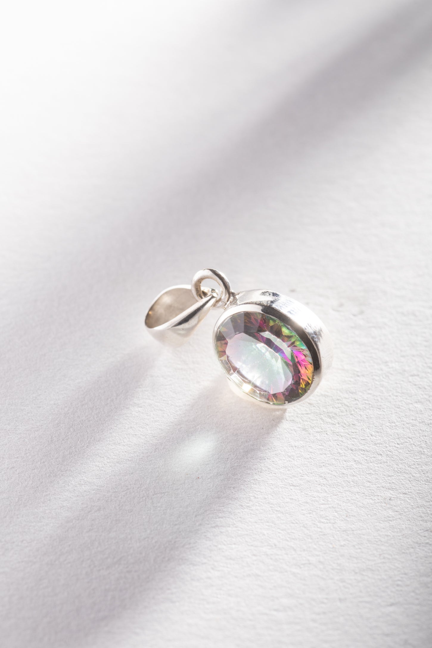 Mani Oval Mystic Topaz Pendant