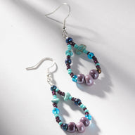 Mara Tz'utujil Beaded Loop Earrings