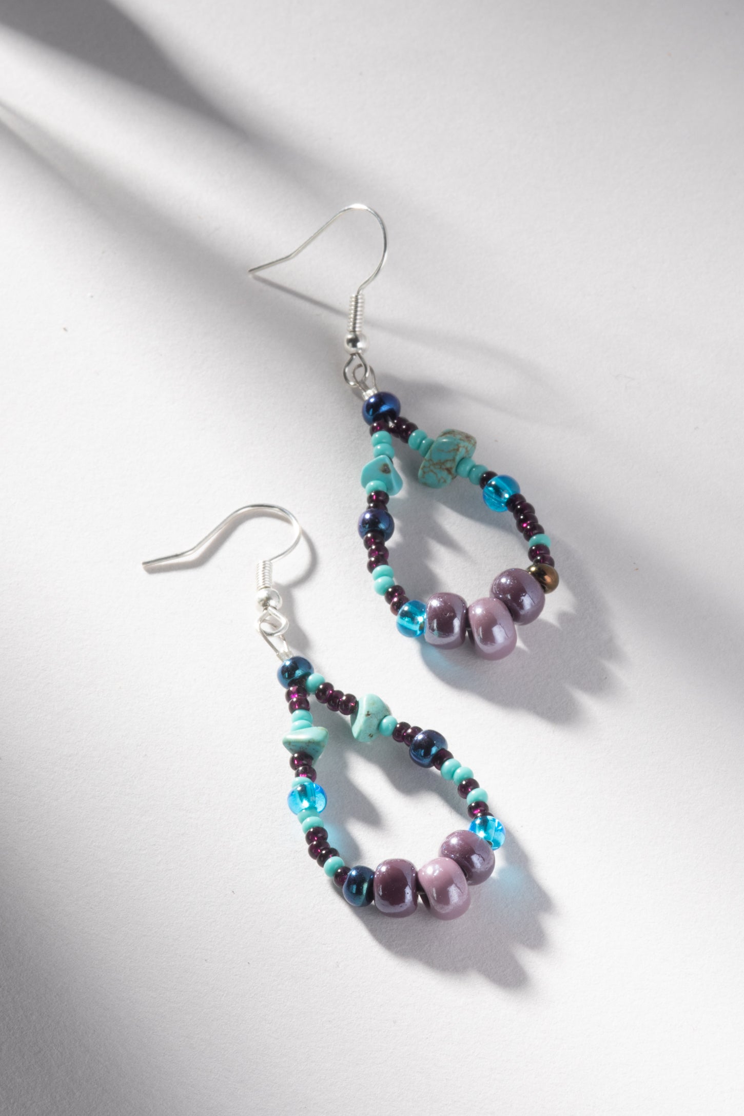 Mara Tz'utujil Beaded Loop Earrings