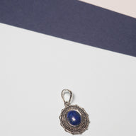 Nautical Rope Sterling Gemstone Pendant