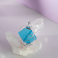 Ornate Wrapped Seaglass Pendant