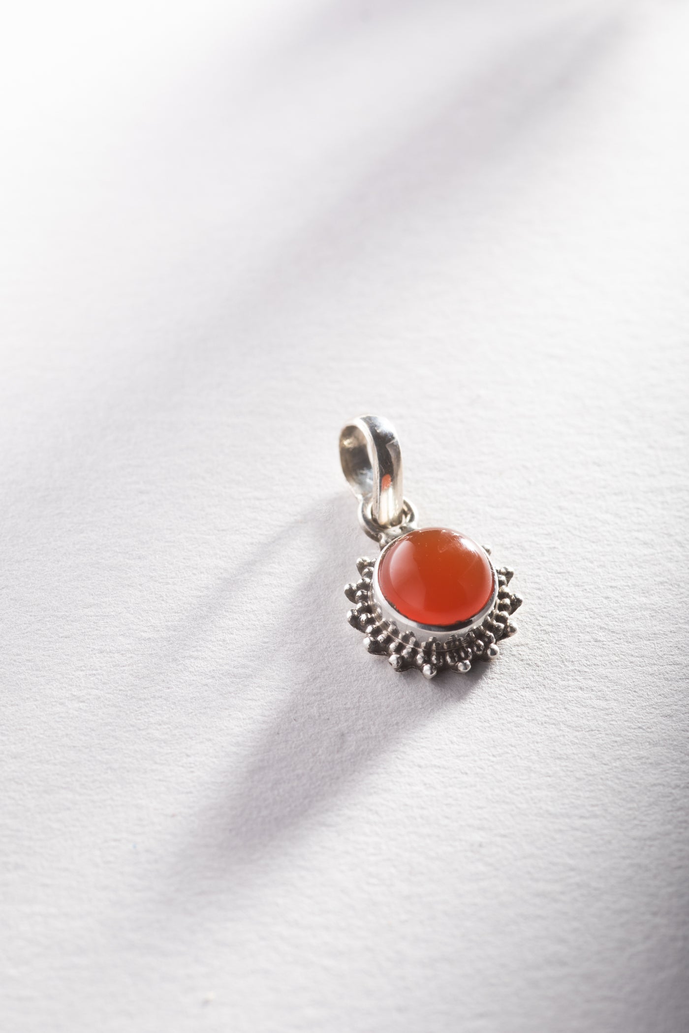 Padme Petit Round Gemstone Pendant