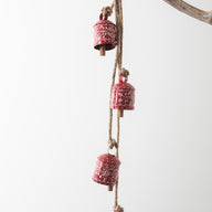 Painted Iron String of Bells