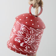 Painted Iron String of Bells