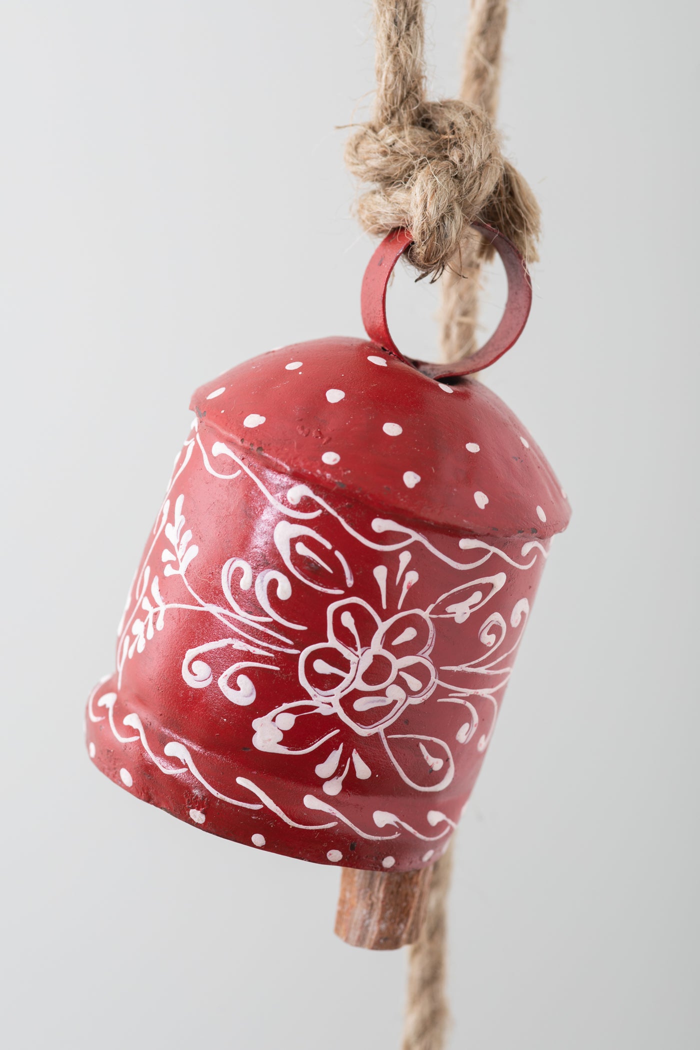 Painted Iron String of Bells