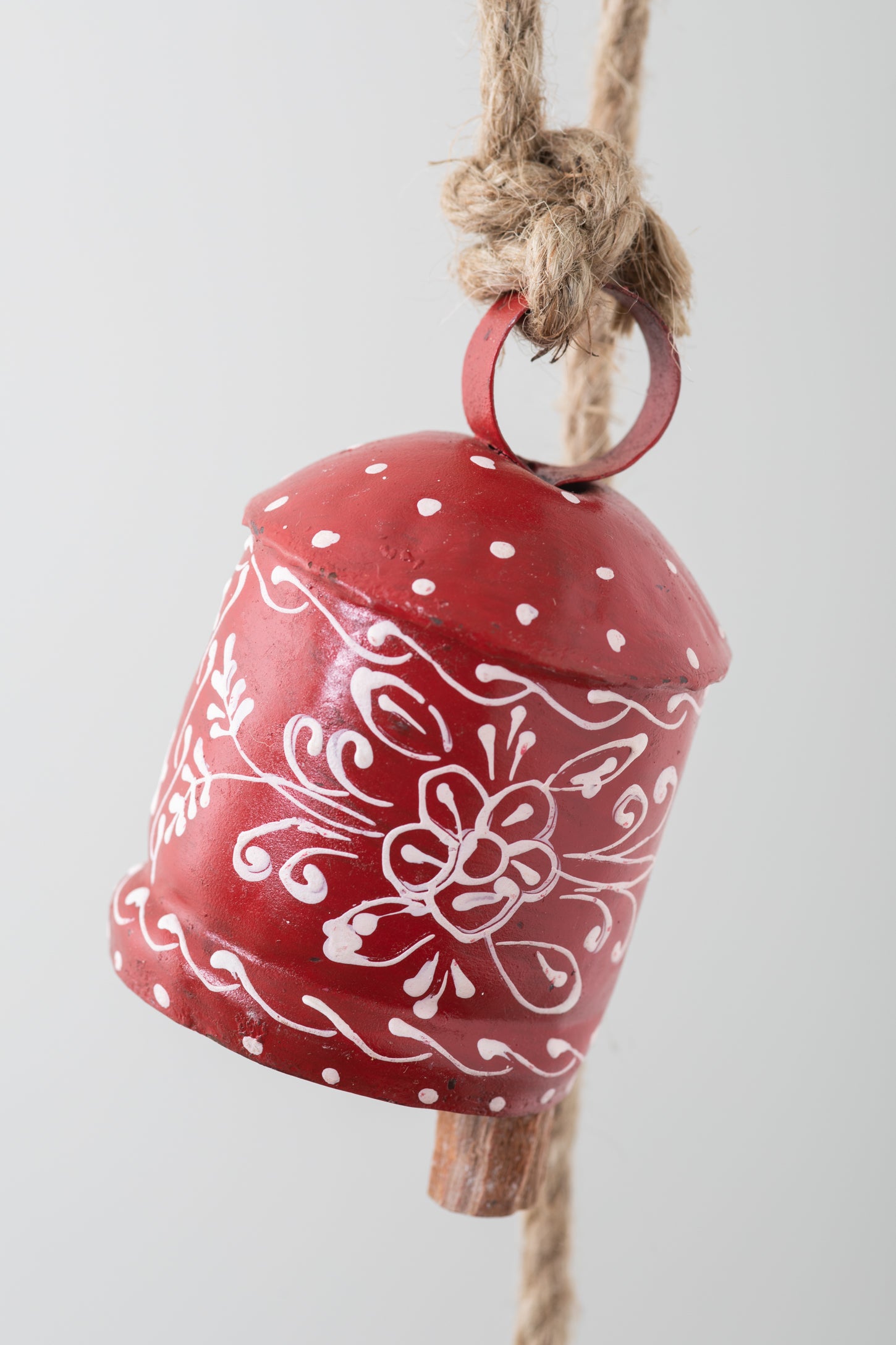 Painted Iron String of Bells
