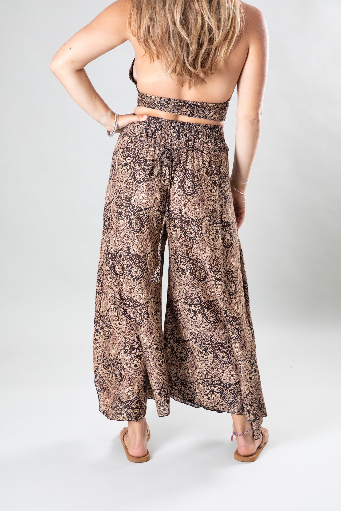 Wide leg gaucho top pants