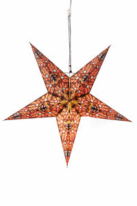 Paper star lantern in mari  - black