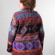 Pari Buta Fringe Shawl Cardigan
