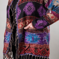 Pari Buta Fringe Shawl Cardigan