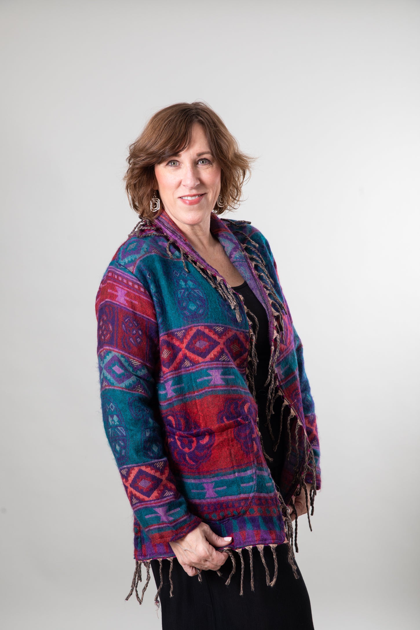 Pari Buta Fringe Shawl Cardigan Mexicali Blues