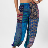 Patchwork Paravi Harem Pants