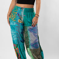 Patchwork Paravi Harem Pants