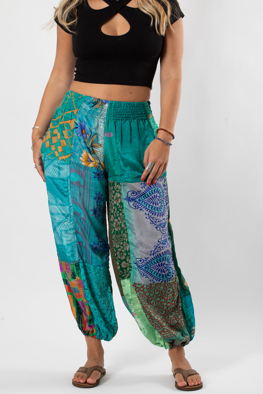 Patchwork Paravi Harem Pants