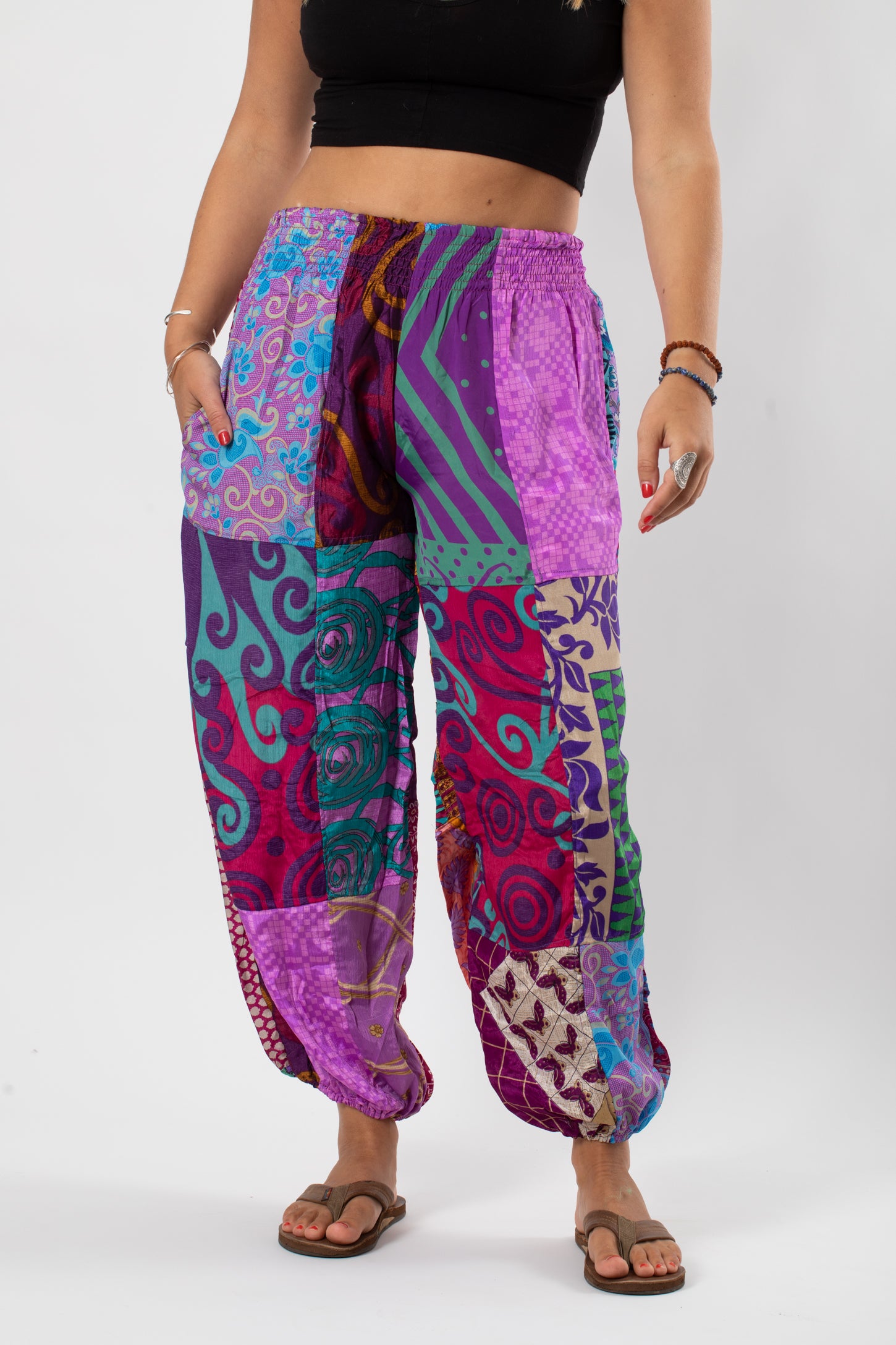 Patchwork Paravi Harem Pants