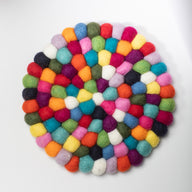 Pom Pom Felt Trivet