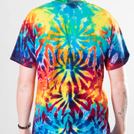 Rainbow Chakra Crackle Tie Dye T-Shirt