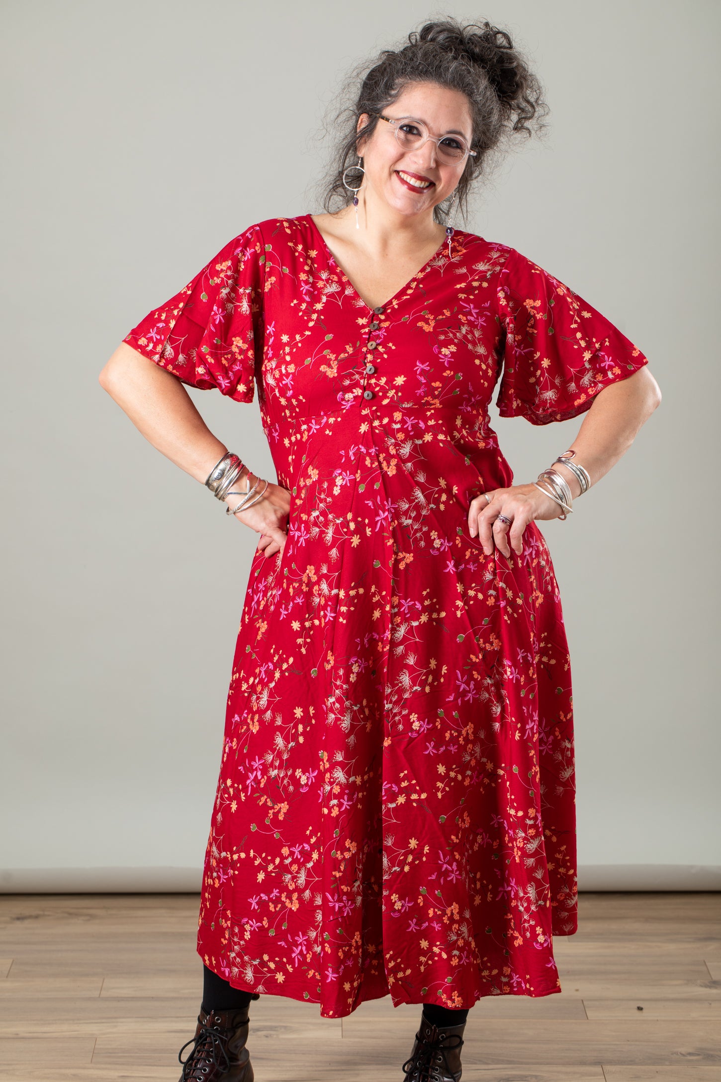 Plus size deals garden party dress