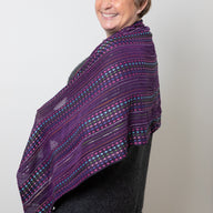Retro Dot Stripe Fringe Scarf