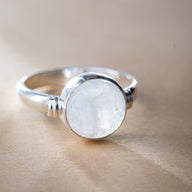 Round Set Gemstone Ring