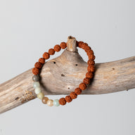 Zen Beaded Gemstone Rudraksha Bracelet
