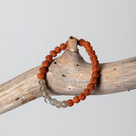 Zen Beaded Gemstone Rudraksha Bracelet