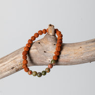 Zen Beaded Gemstone Rudraksha Bracelet