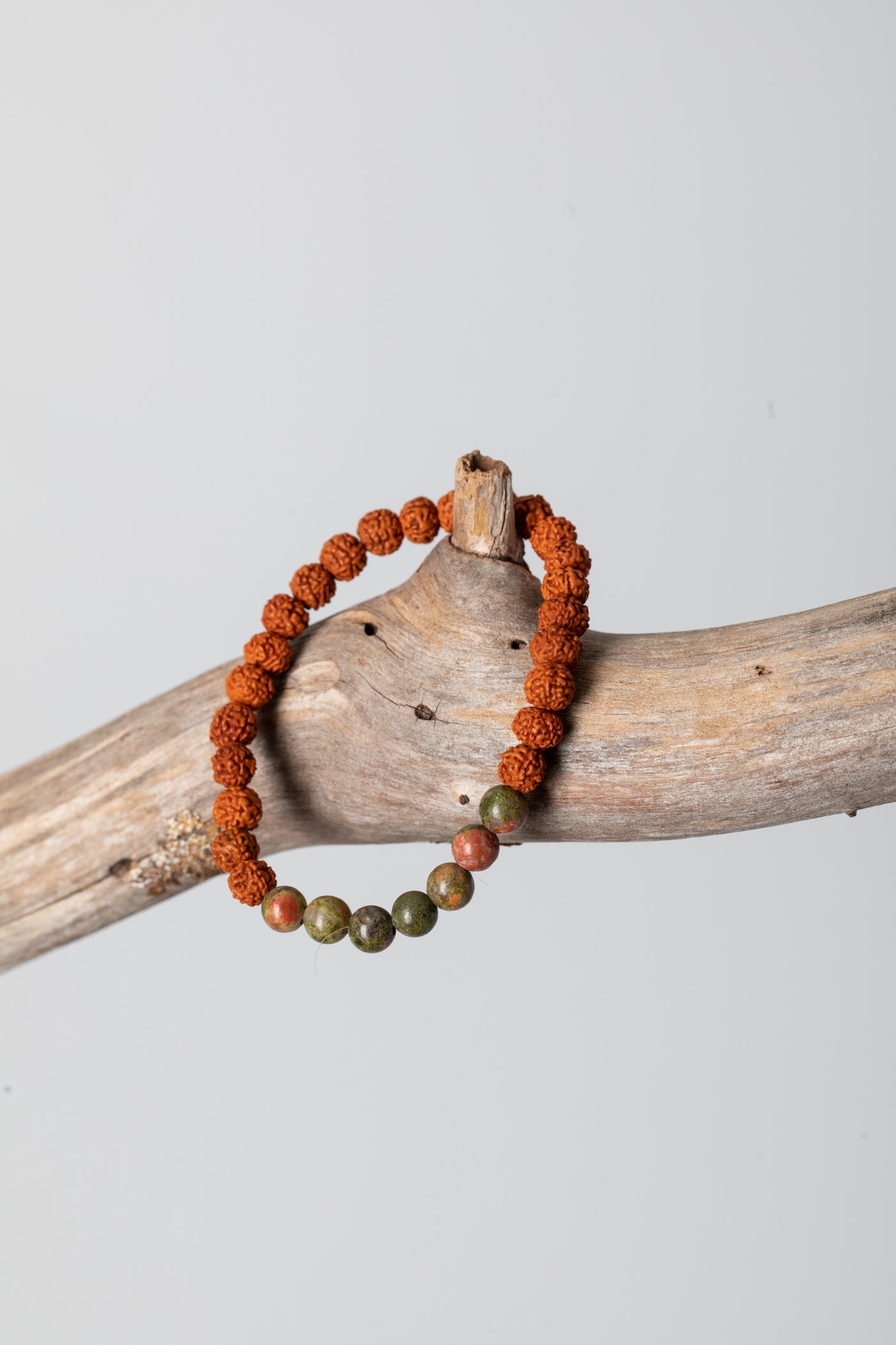 Zen Beaded Gemstone Rudraksha Bracelet