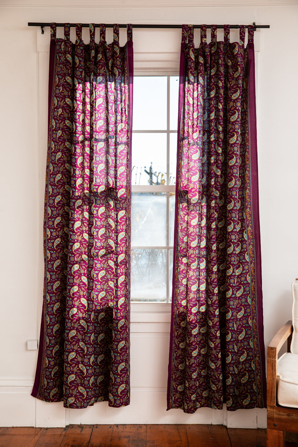 Sari Inspired Floral Curtain Panel | Boho Curtains · Mexicali Blues